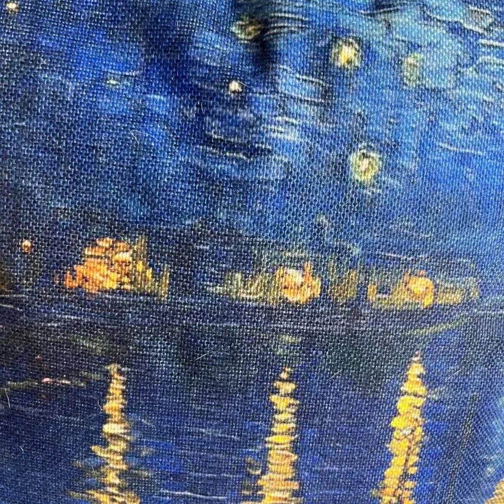 4 - Van Gogh Inspired Decorative Square Throw Pillow Covers 17” x 17” - Picture 12 of 13